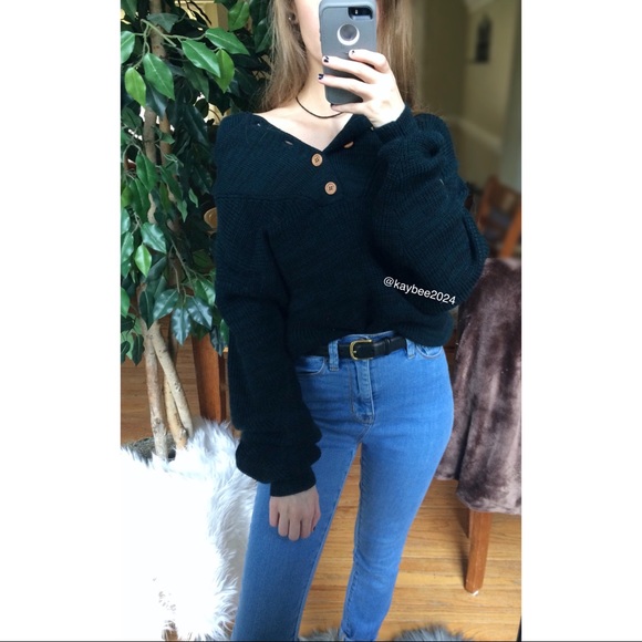 Vintage Sweaters - 🌿 Vtg Cozy Marled Pine Knit Henley Sweater NWT 🌿